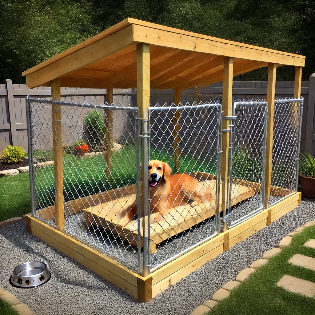 do it yourself outdoor dog kennel
