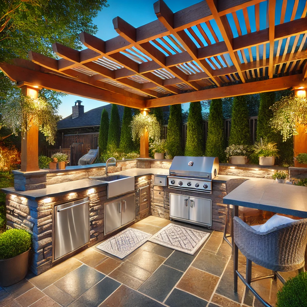 how to build outdoor kitchen