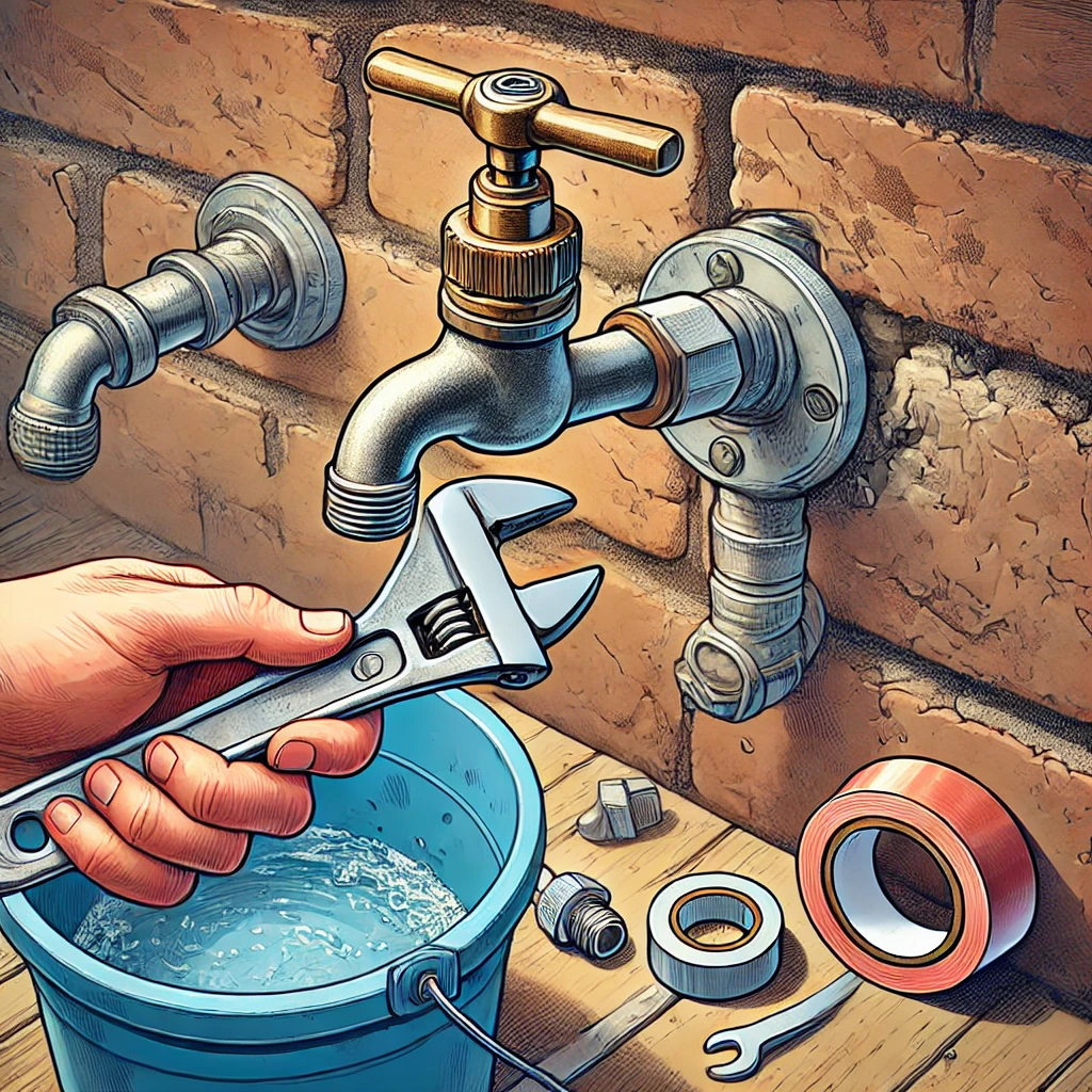 how to change outdoor faucet