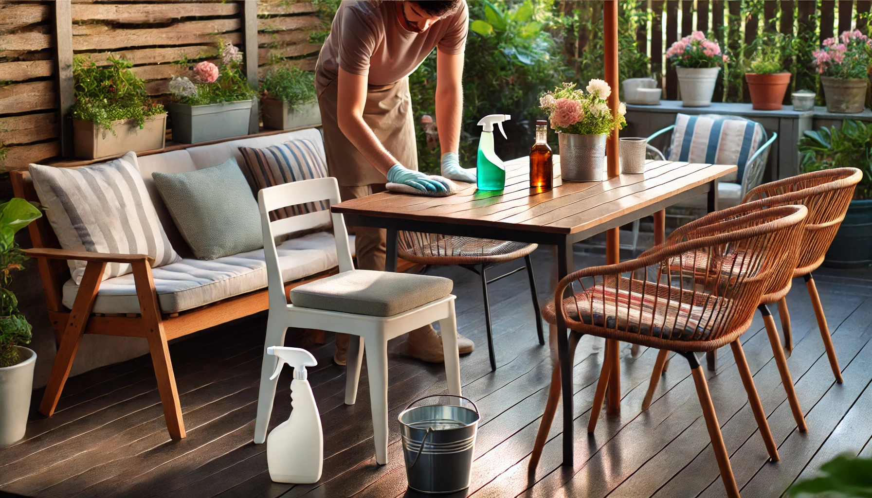 how to clean outdoor furniture