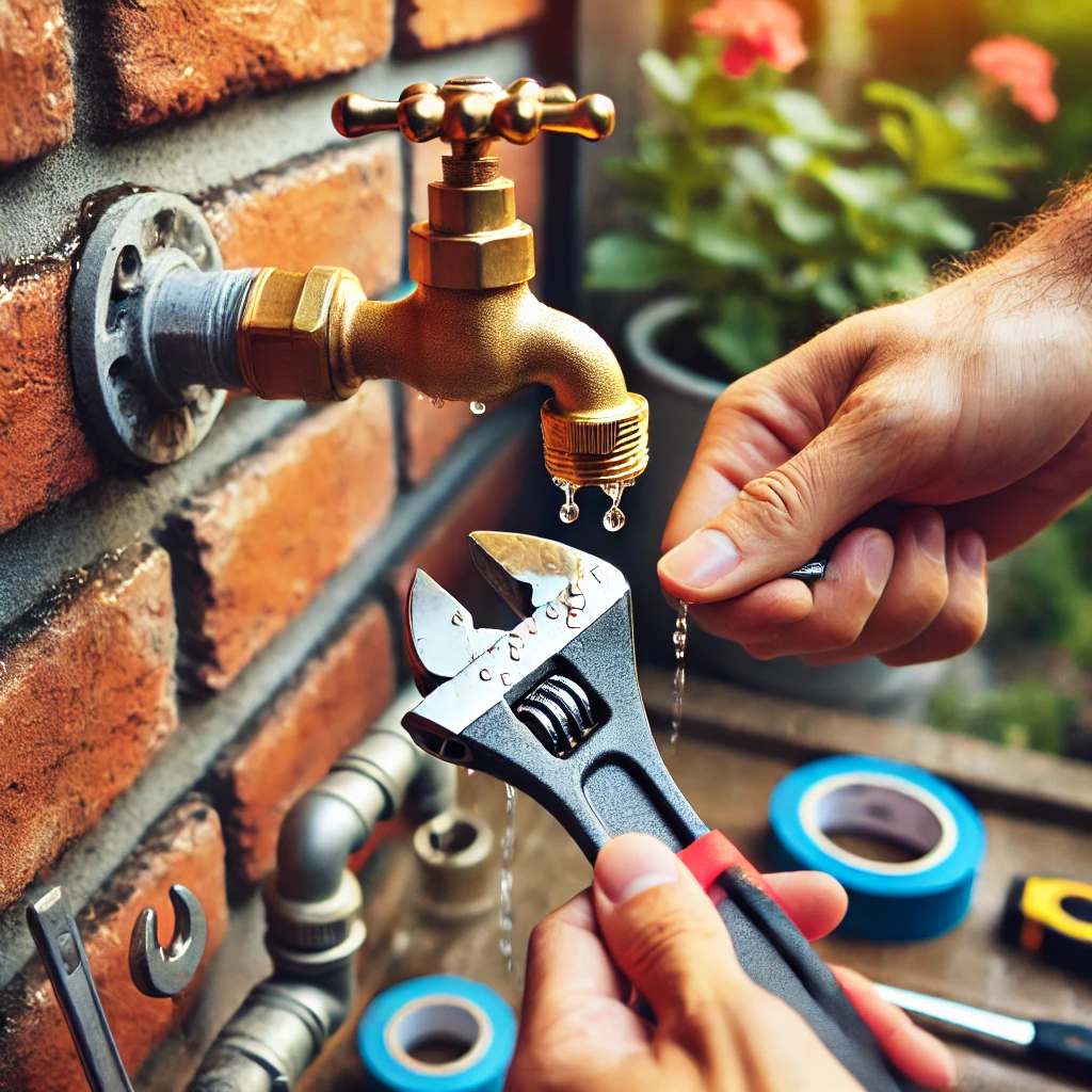 how to fix a dripping outdoor faucet