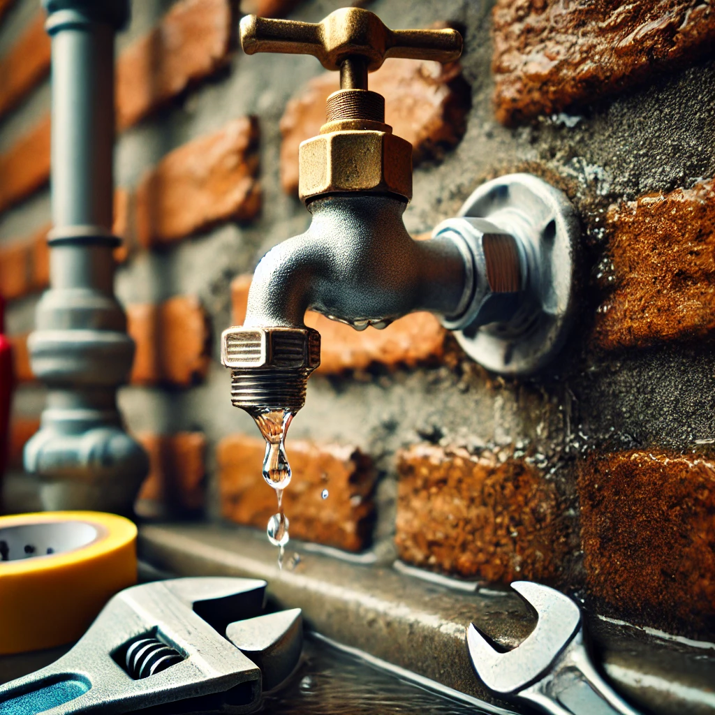 how to fix a leaking outdoor tap