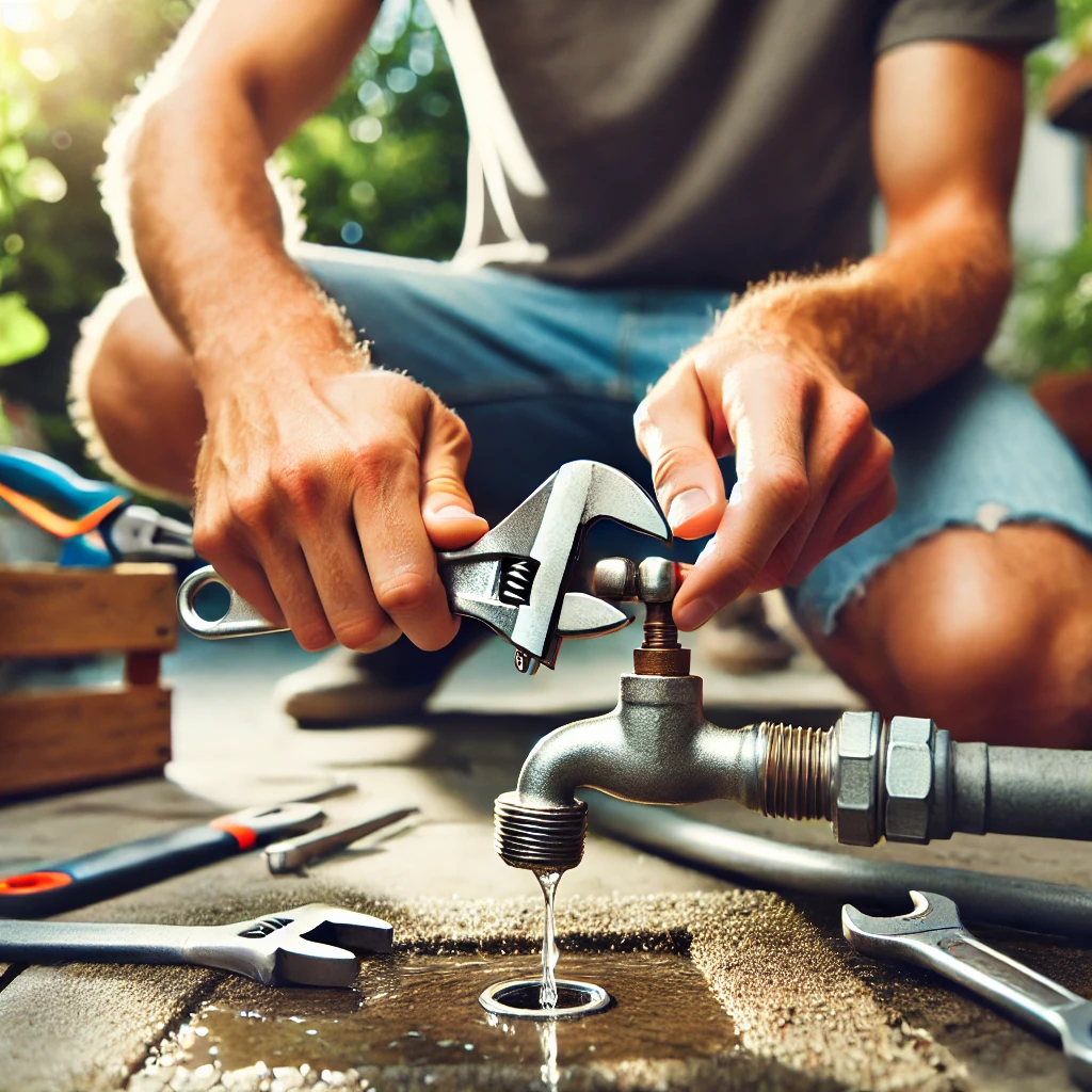 how to fix a leaky outdoor faucet