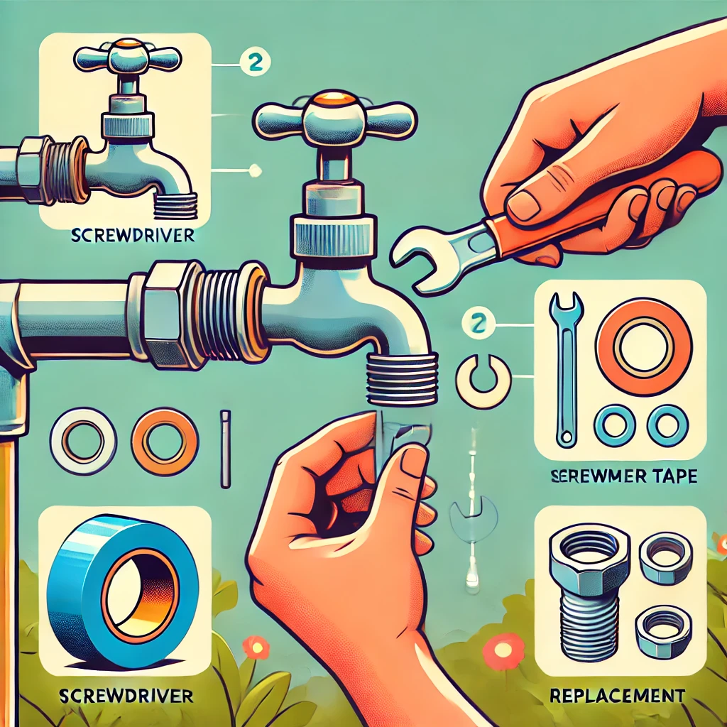 how to fix outdoor tap