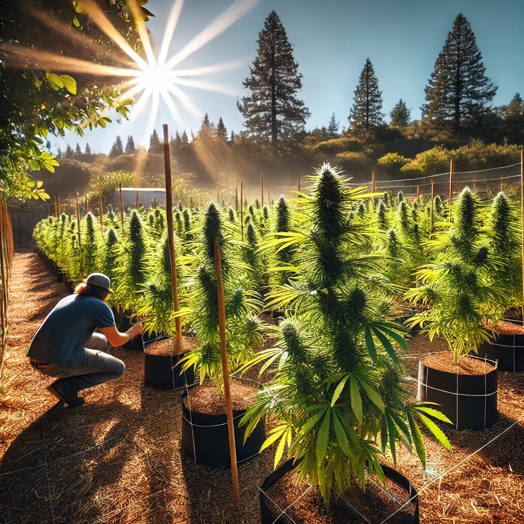 how to grow bud outdoors