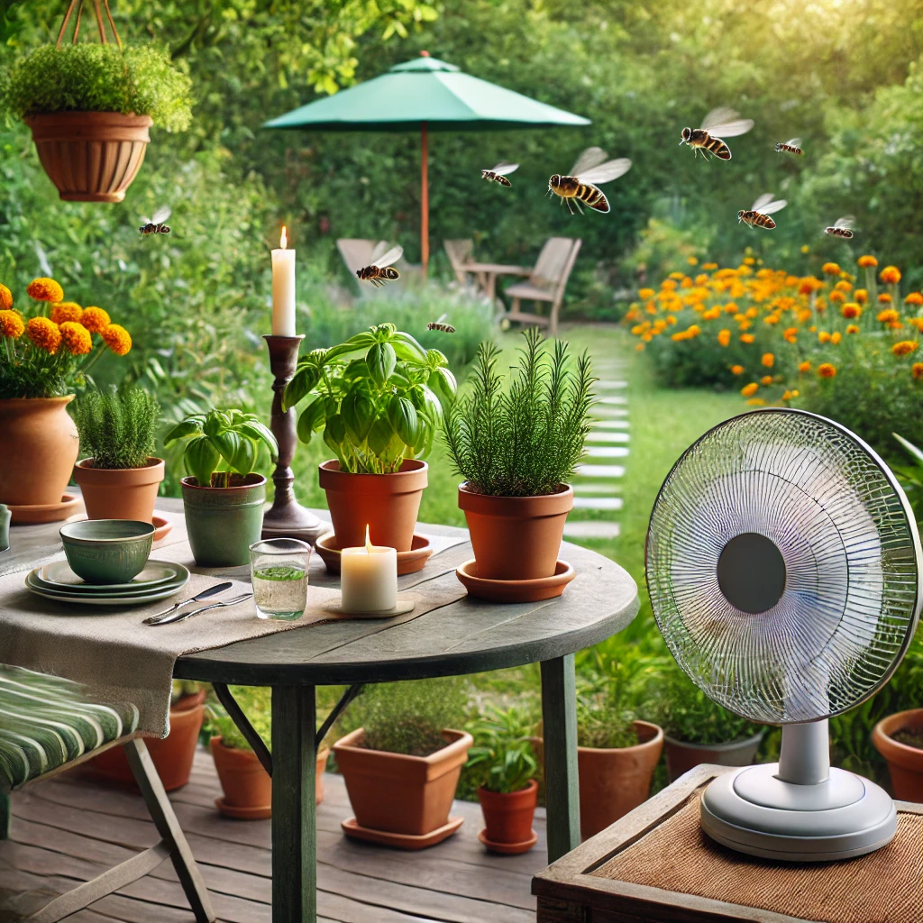 how to keep away flies outdoors