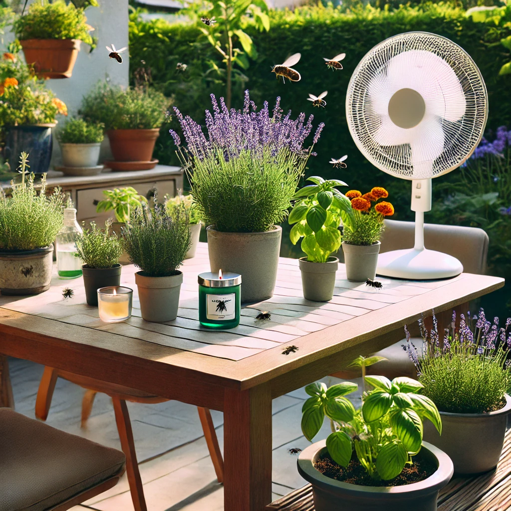 how to keep flies away outdoors