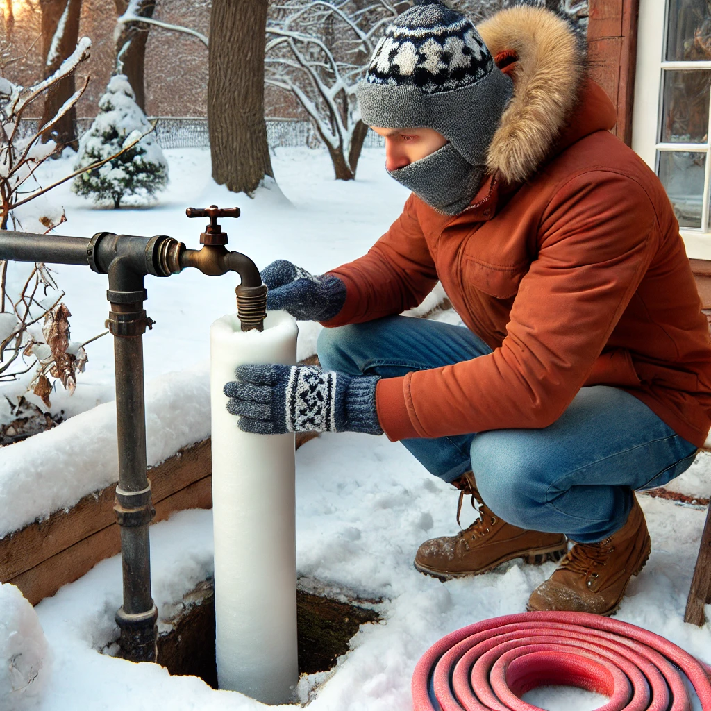 how to keep outdoor water pipes from freezing diy