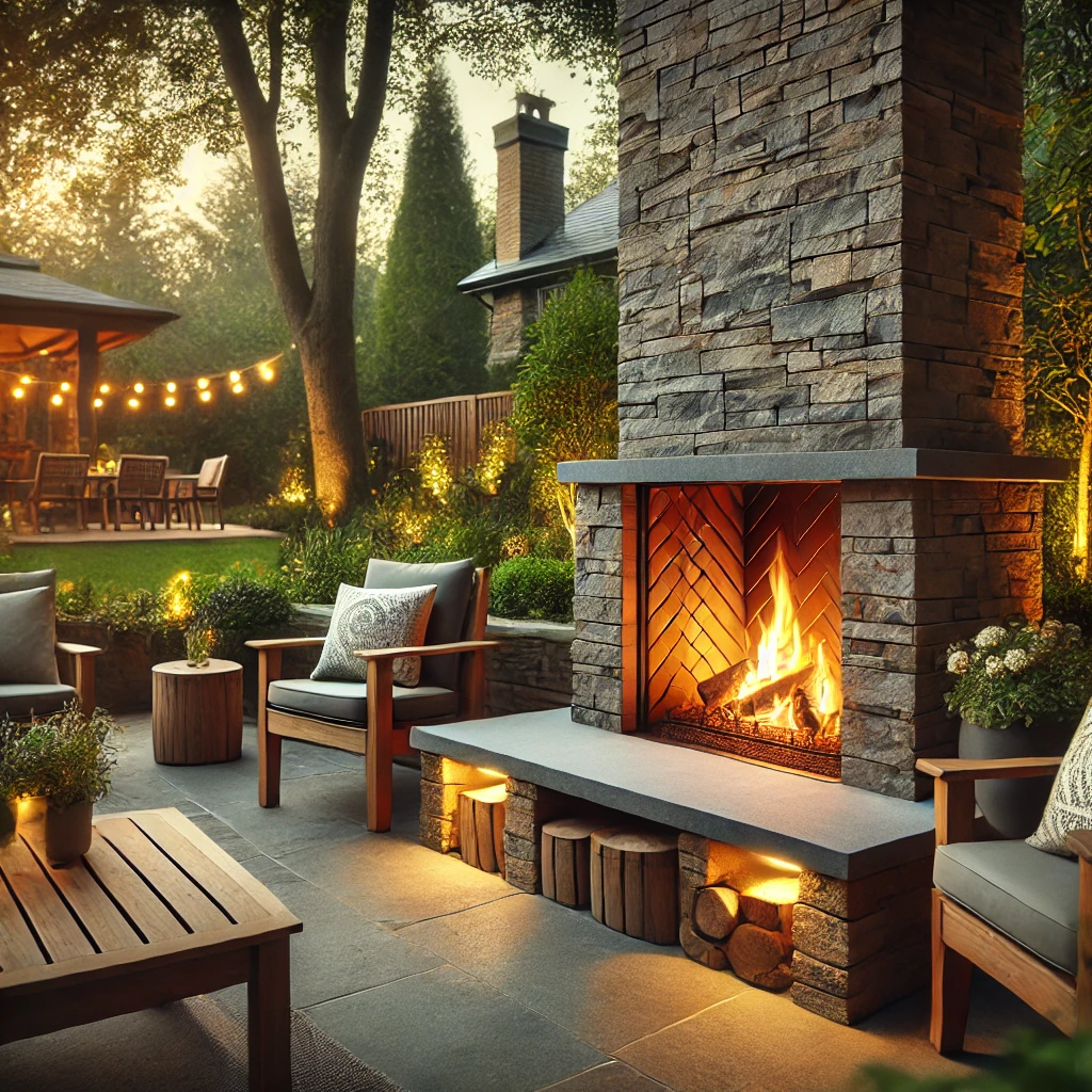 how to make an outdoor fireplace