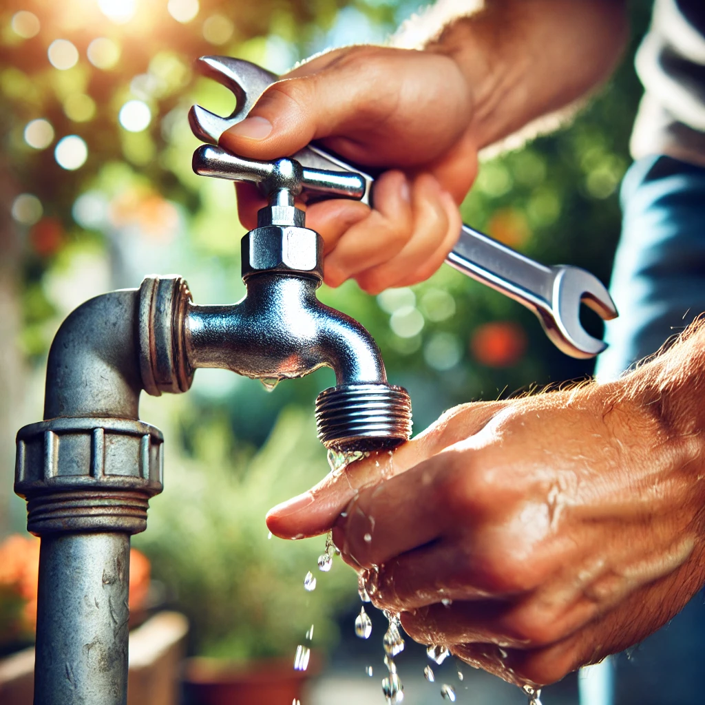 how to repair a leaky outdoor faucet