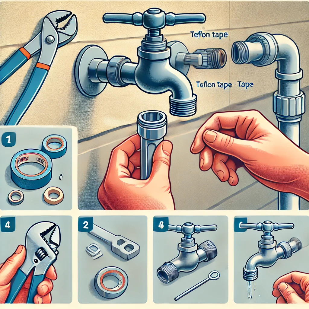 how to replace outdoor faucet