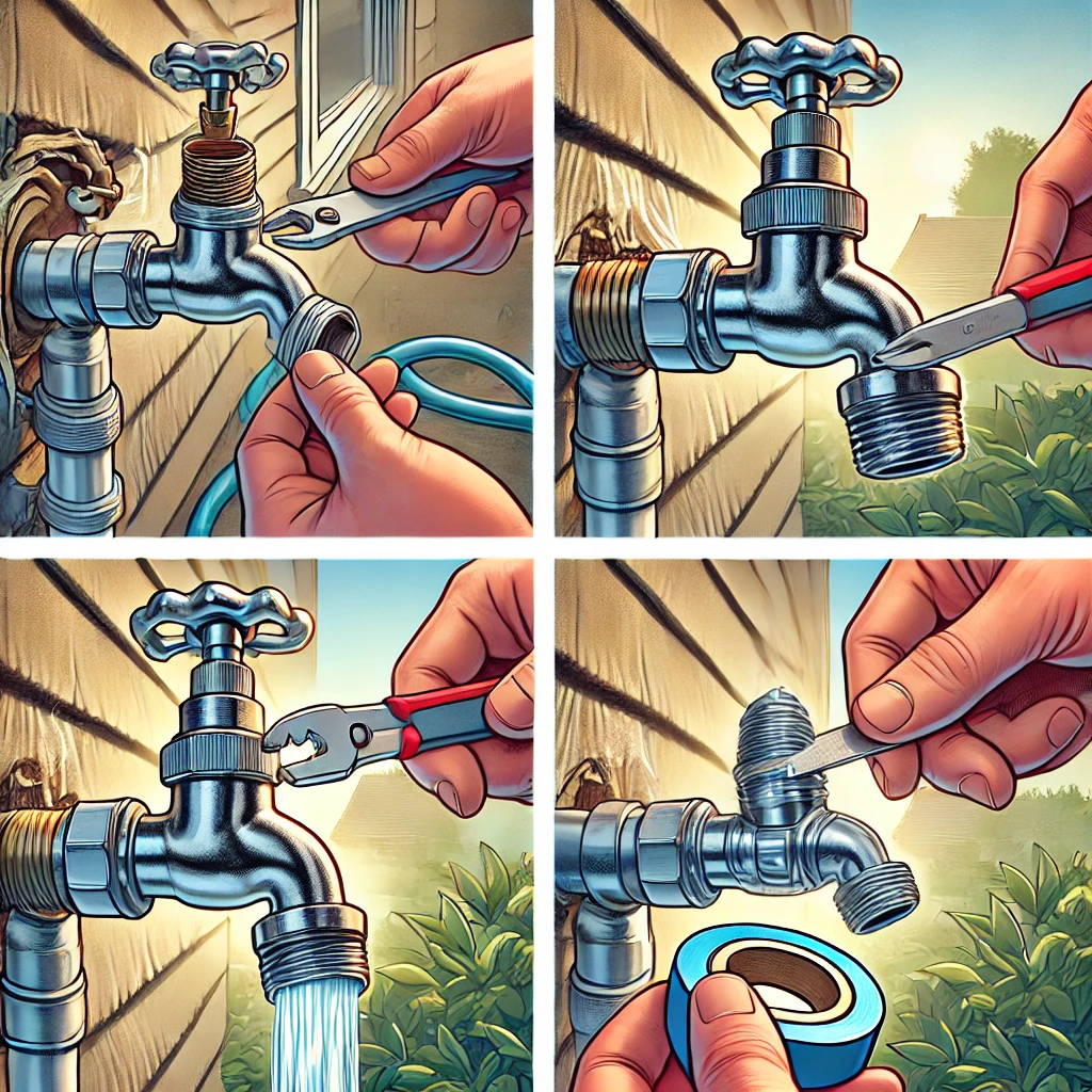how to replace outdoor spigot