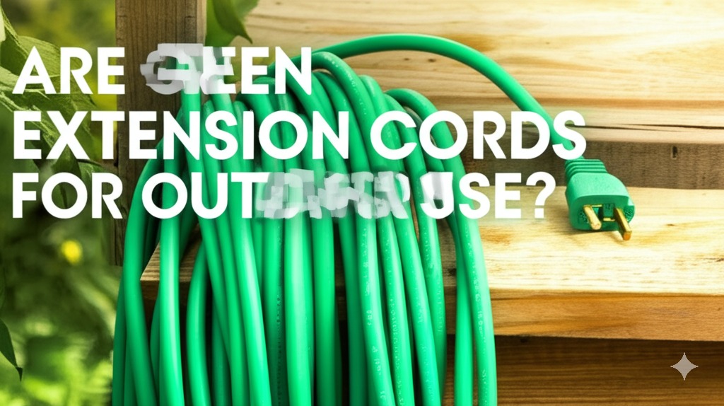 are green extension cords for outdoor use