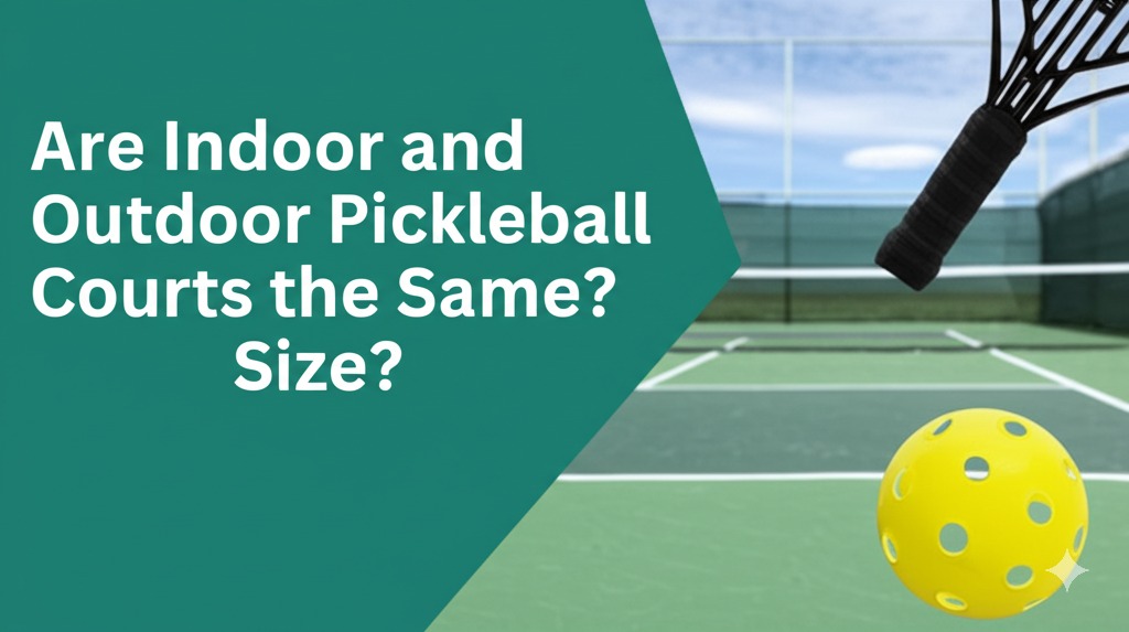 are indoor and outdoor pickleball courts the same size