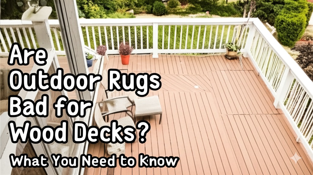are outdoor rugs bad for wood decks
