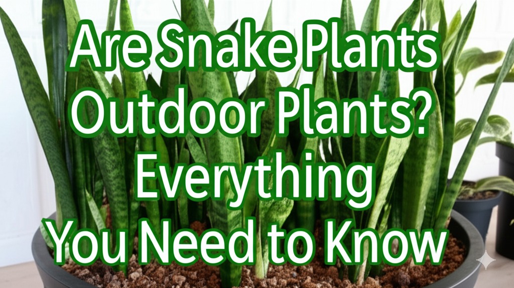 are snake plants outdoor plants