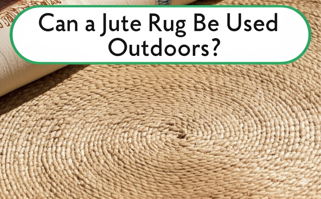 can a jute rug be used outdoors