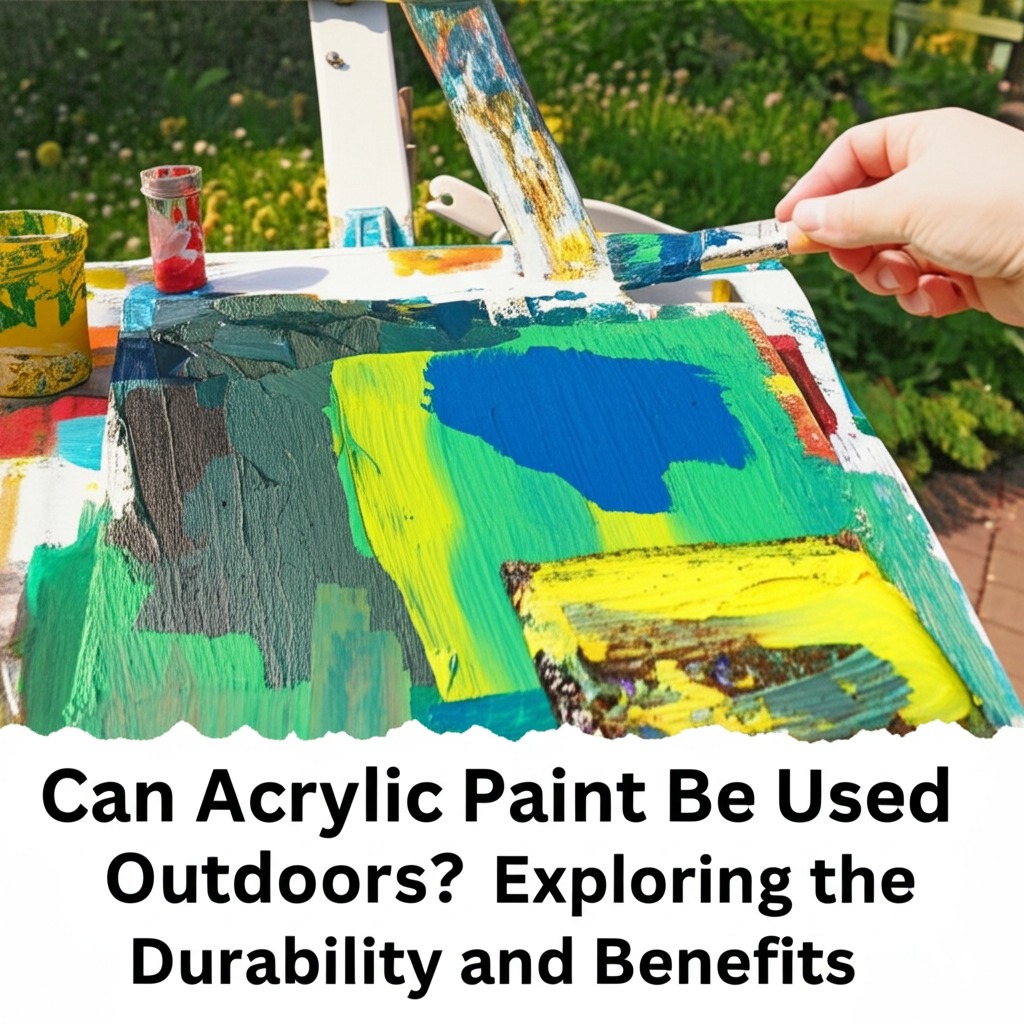can acrylic paint be used outdoors