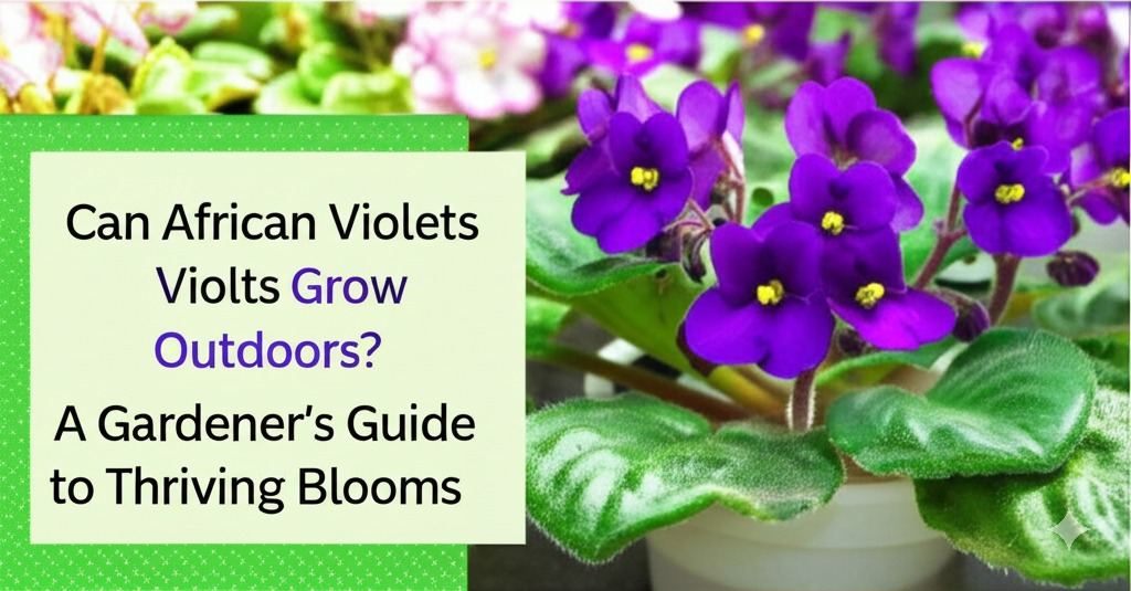 can african violets grow outdoors