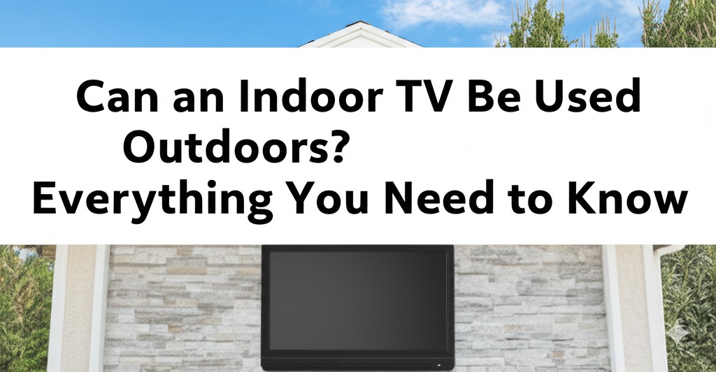can an indoor tv be used outdoors
