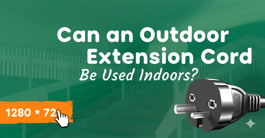can an outdoor extension cord be used indoors