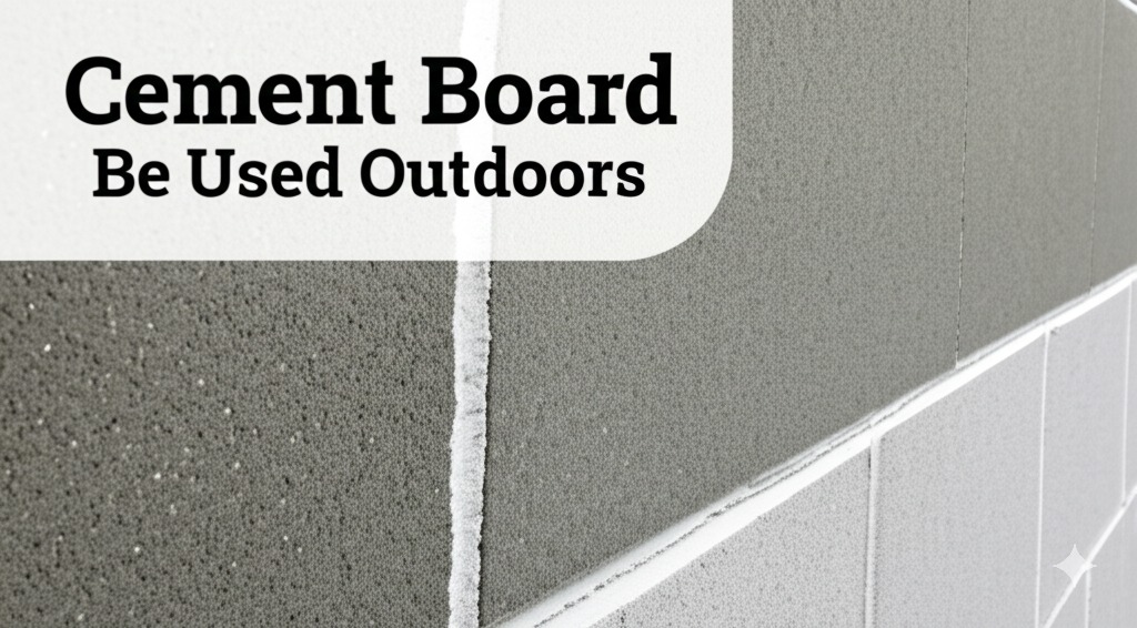 can cement board be used outdoors