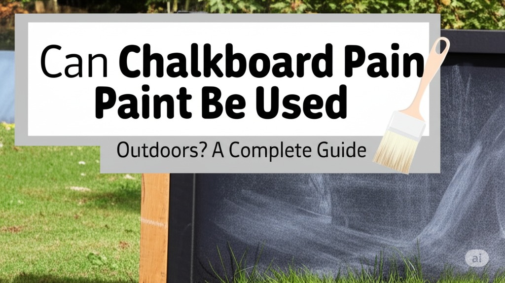 can chalkboard paint be used outdoors